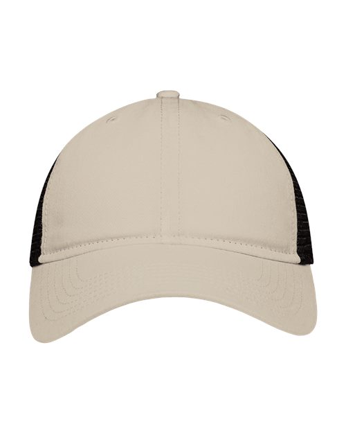Sportsman Mesh Dad Hat Fit - Sportsman SP1750 Black/ Stone Adjustable Hats