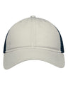 Sportsman Mesh Dad Hat Fit - Sportsman SP1750 Stone/ Navy Adjustable Hats