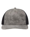 Sportsman Modern Five - Panel Trucker Fit Cap - Sportsman SP1550 Old Wash Grey/ Black Adjustable Hats