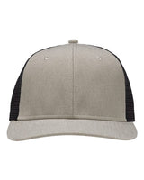 Sportsman Modern Six - Panel Trucker Fit Cap - Sportsman SP1650 Grey Heather/ Black Adjustable Hats