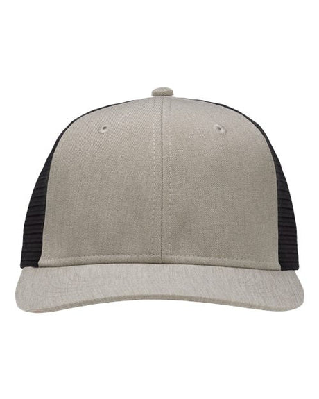 Sportsman Modern Six - Panel Trucker Fit Cap - Sportsman SP1650 Grey Heather/ Black Adjustable Hats