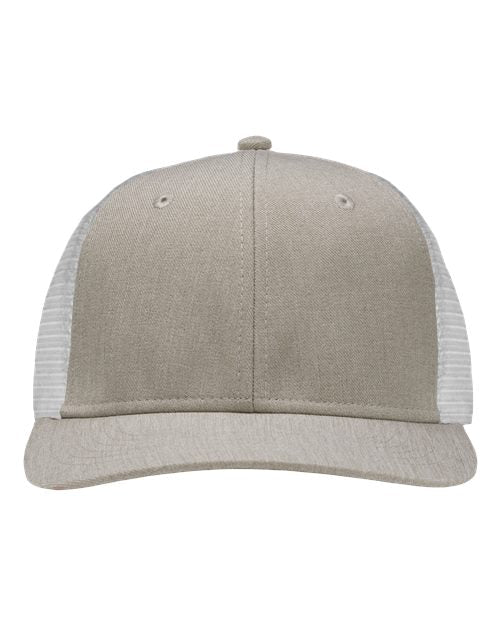 Sportsman Modern Six - Panel Trucker Fit Cap - Sportsman SP1650 Grey Heather/ White Adjustable Hats