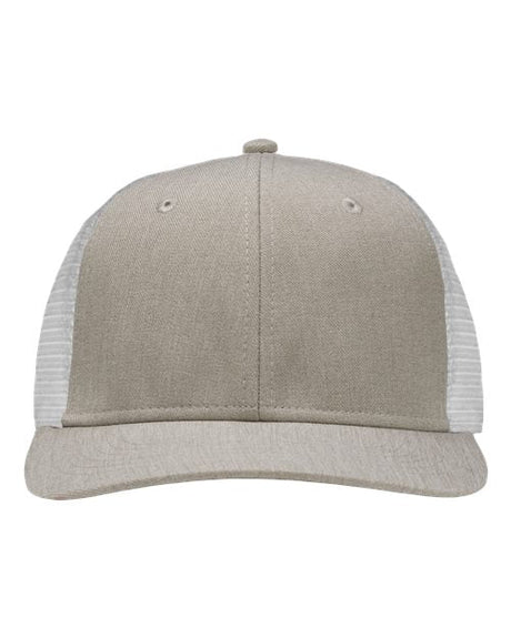 Sportsman Modern Six - Panel Trucker Fit Cap - Sportsman SP1650 Grey Heather/ White Adjustable Hats