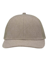Sportsman Modern Six - Panel Trucker Fit Cap - Sportsman SP1650 Khaki Heather/ Khaki Adjustable Hats