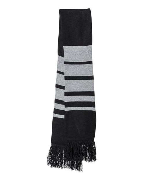 Sportsman Soccer Scarf - Sportsman SP07 Black/ Heather Grey One Size