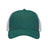 Sportsman Traditional Lo - Pro Mesh Back Trucker Fit Cap - Sportsman SP1450 Chino Forest Green/ White Adjustable Hats