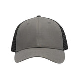 Sportsman Traditional Lo - Pro Mesh Back Trucker Fit Cap - Sportsman SP1450 Chino Grey/ Black Adjustable Hats