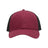Sportsman Traditional Lo - Pro Mesh Back Trucker Fit Cap - Sportsman SP1450 Chino Maroon/ Black Adjustable Hats