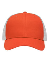 Sportsman Traditional Lo - Pro Mesh Back Trucker Fit Cap - Sportsman SP1450 Chino Orange/ White Adjustable Hats