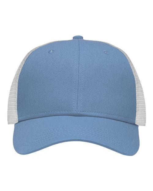 Sportsman Traditional Lo - Pro Mesh Back Trucker Fit Cap - Sportsman SP1450 Chino Sky Blue/ White Adjustable Hats