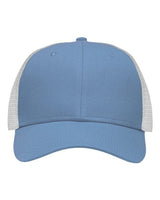 Sportsman Traditional Lo - Pro Mesh Back Trucker Fit Cap - Sportsman SP1450 Chino Sky Blue/ White Adjustable Hats