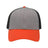 Sportsman Traditional Lo - Pro Mesh Back Trucker Fit Cap - Sportsman SP1450 Heather Grey/ Charcoal/ Orange Adjustable Hats