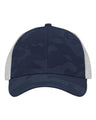 Sportsman Traditional Lo - Pro Mesh Back Trucker Fit Cap - Sportsman SP1450 Navy Camo/ White Adjustable Hats