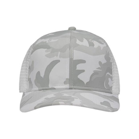 Sportsman Traditional Lo - Pro Mesh Back Trucker Fit Cap - Sportsman SP1450 White Camo/ White Adjustable Hats