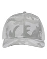 Sportsman Traditional Lo - Pro Mesh Back Trucker Fit Cap - Sportsman SP1450 White Camo/ White Adjustable Hats