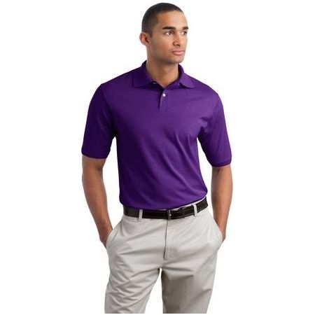 SpotShield™ 5.6 - Ounce Jersey Knit Sport Shirt Deep Purple Medium