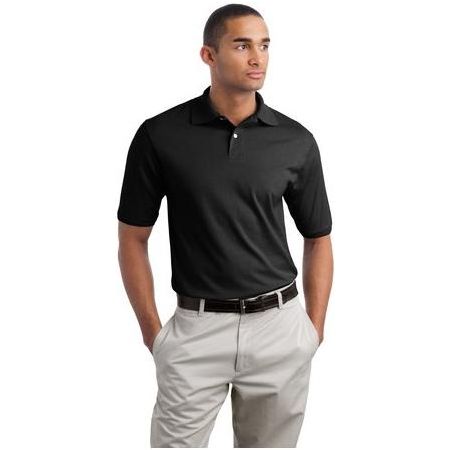 SpotShield™ 5.6 - Ounce Jersey Knit Sport Shirt Jet Black 4X - Large