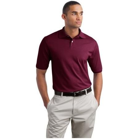 SpotShield™ 5.6 - Ounce Jersey Knit Sport Shirt Maroon 3X - Large