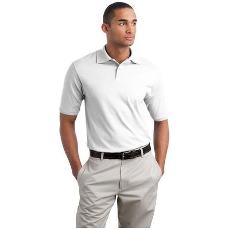 SpotShield™ 5.6 - Ounce Jersey Knit Sport Shirt White Small