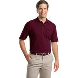 SpotShield™ 5.6 - Ounce Jersey Knit Sport Shirt with Pocket Maroon Small