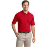 SpotShield™ 5.6 - Ounce Jersey Knit Sport Shirt with Pocket True Red Small