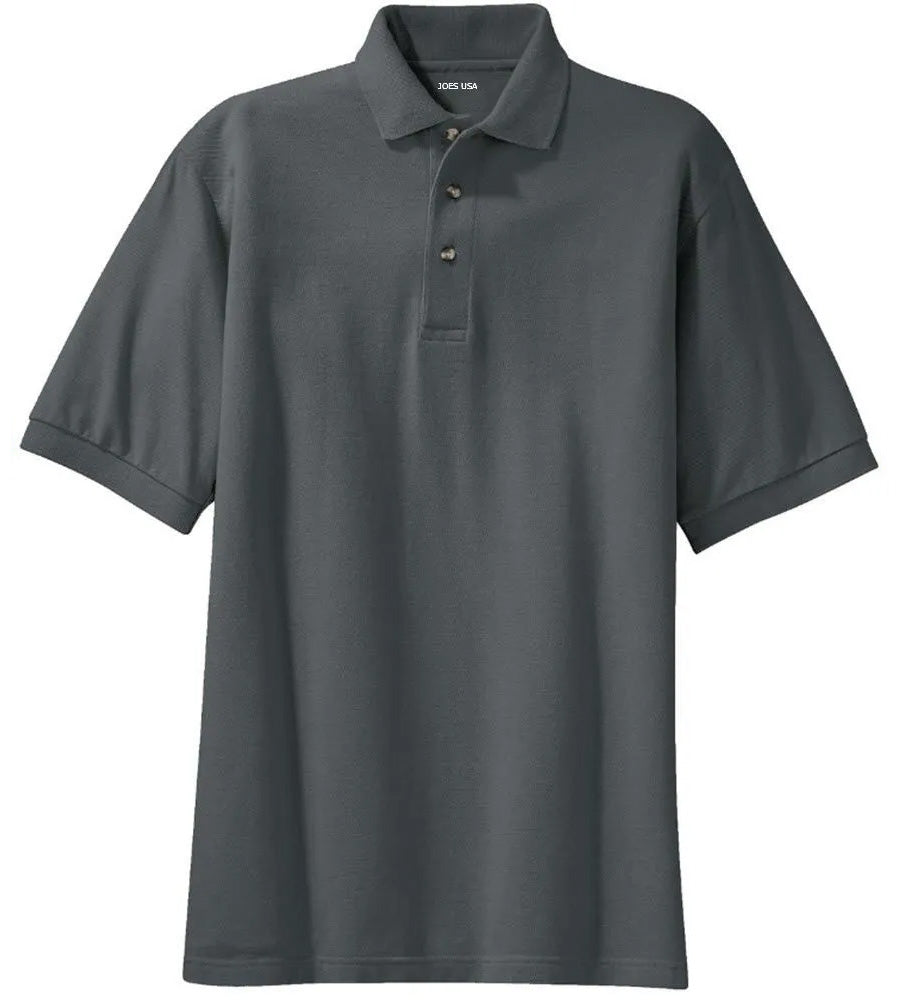 Joe's USA Men's Tall 100% Cotton Polo Shirts Joe's USA Grey Large Tall