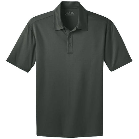 Mens Tall Silk Touch Performance Polo Tall Joe's USA Steel Grey Large Tall