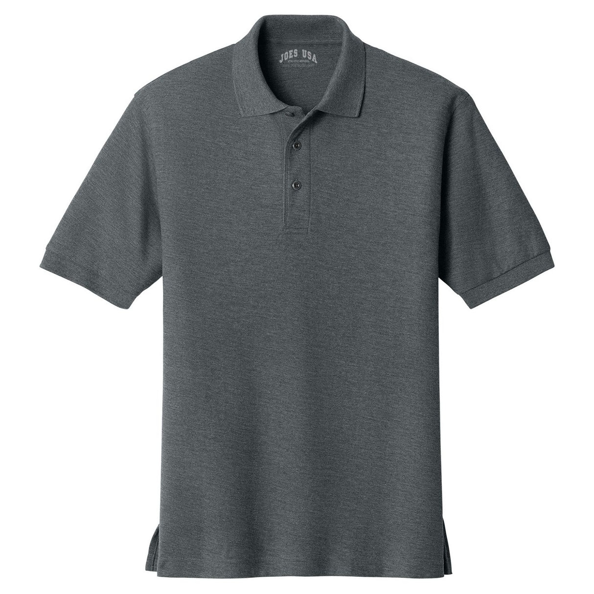 Mens Classic Silk Touch Polo Shirts in 36 Colors and Sizes: XS-6XL-SteelGrey Polos/Knits Joe's USA Steel Grey X-Small