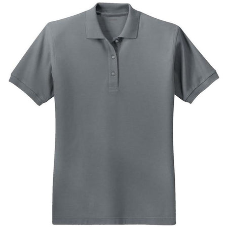 Ladies Silk Touch Polo Polos/Knits Joe's USA Steel Grey