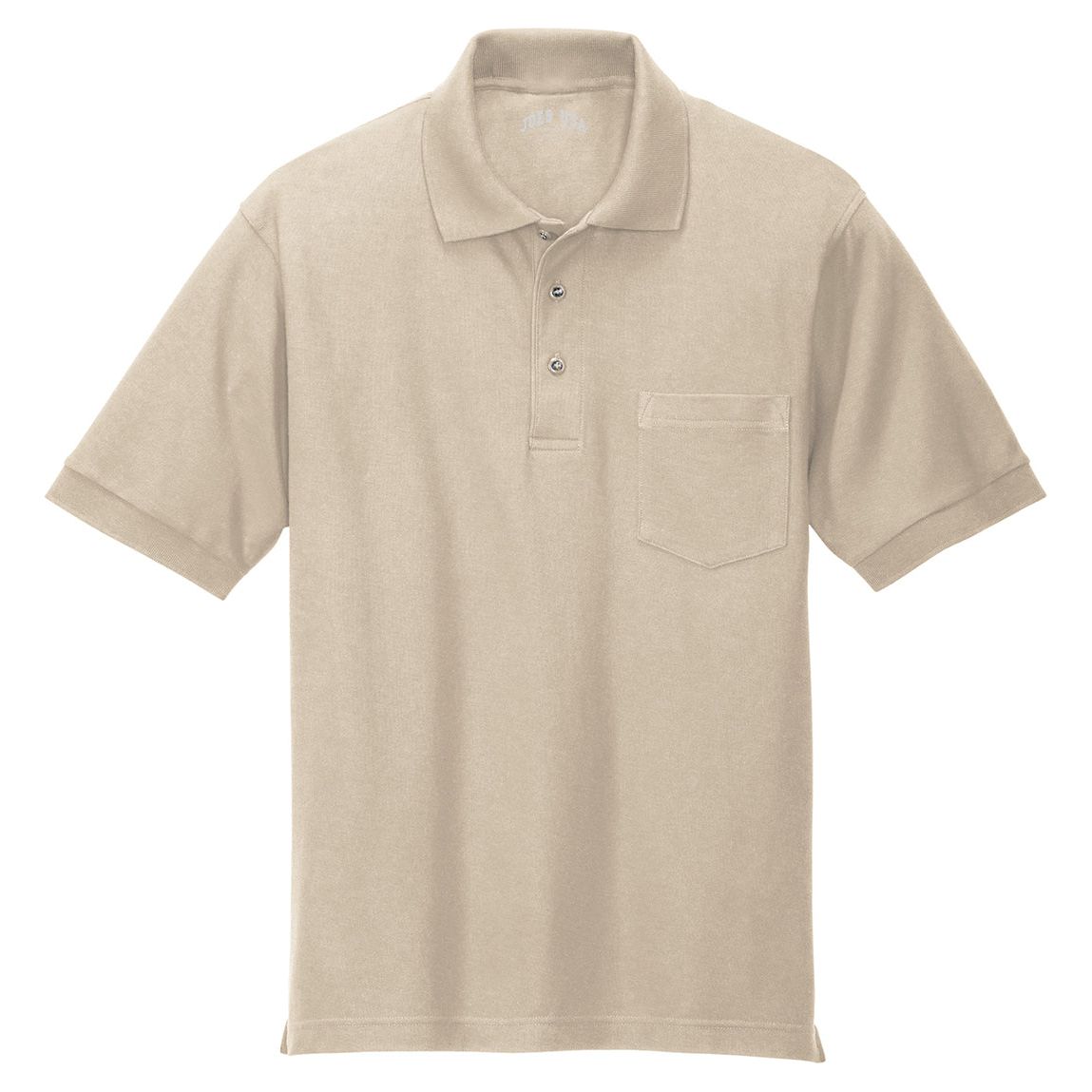 Men's Silk Touch™ Polo with Pocket Polos/Knits Joe's USA Stone X-Small