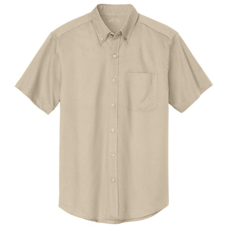 Joe's Men's Short Sleeve Button-Up Shirt - Stone Woven Shirts Joe's USA Stone Small
