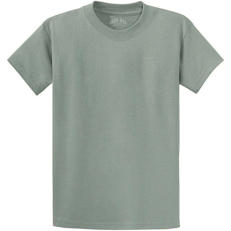 Men's Durable 100% Heavyweight Cotton T-Shirts in Regular, Big, and Tall Sizes-StonewashedGreen T-Shirts Joe's USA Stonewashed Green Small