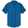 Joe's Men's Short Sleeve Button-Up Shirt - Strong Blue Woven Shirts Joe's USA Strong Blue Small