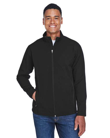 Team 365 Men's Leader Soft Shell Jacket - Team 365 TT80 Black XS Soft Shell Jackets