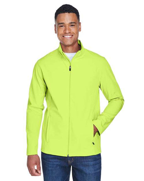 Team 365 Men's Leader Soft Shell Jacket - Team 365 TT80 Safety Yellow XS Soft Shell Jackets