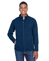 Team 365 Men's Leader Soft Shell Jacket - Team 365 TT80 Sport Dark Navy XS Soft Shell Jackets