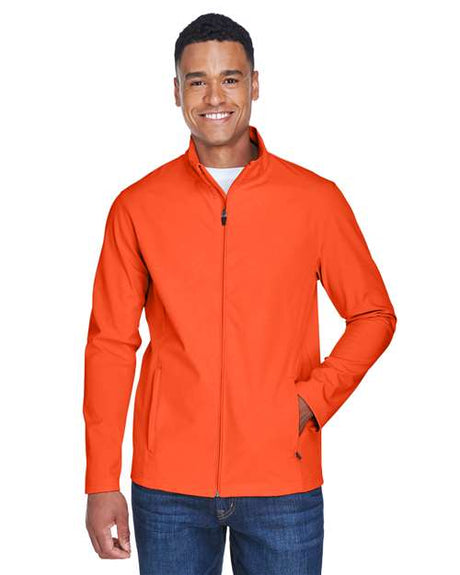 Team 365 Men's Leader Soft Shell Jacket - Team 365 TT80 Sport Orange XS Soft Shell Jackets