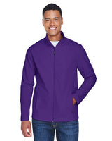 Team 365 Men's Leader Soft Shell Jacket - Team 365 TT80 Sport Purple XS Soft Shell Jackets