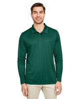 Team 365 Men's Zone Performance Long Sleeve Polo - Team 365 TT51L Sport Forest XS