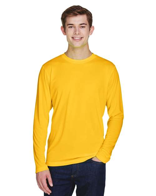 Team 365 Men's Zone Performance Long Sleeve T-Shirt - Team 365 TT11L Sport Athletic Gold XS