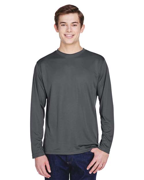 Team 365 Men's Zone Performance Long Sleeve T-Shirt - Team 365 TT11L Sport Graphite XS