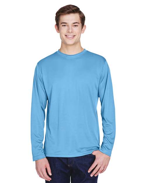 Team 365 Men's Zone Performance Long Sleeve T-Shirt - Team 365 TT11L Sport Light Blue XS