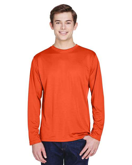 Team 365 Men's Zone Performance Long Sleeve T-Shirt - Team 365 TT11L Sport Orange XS