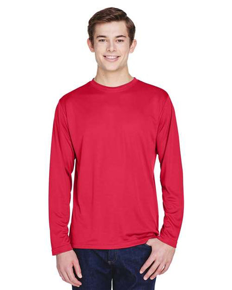 Team 365 Men's Zone Performance Long Sleeve T-Shirt - Team 365 TT11L Sport Red XS