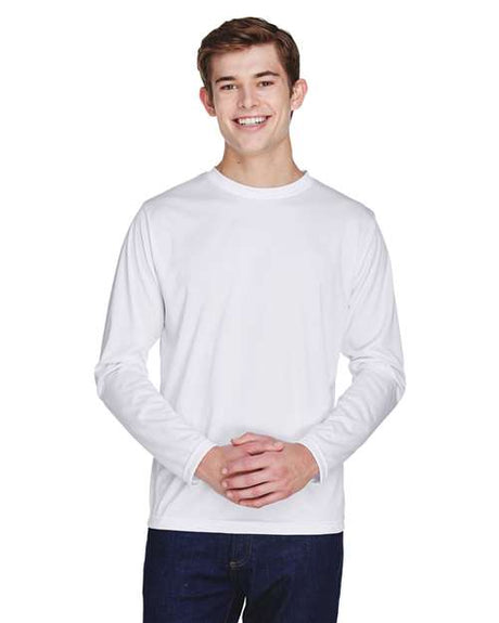 Team 365 Men's Zone Performance Long Sleeve T-Shirt - Team 365 TT11L White XS