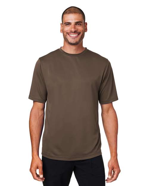 Team 365 Men's Zone Performance Mesh T-Shirt - Team 365 TT15 Sport Dark Brown XS