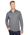 Team 365 Men's Zone Sonic Heather Performance Quarter - Zip Pullover - Team 365 TT31H Dark Grey Heather XS