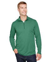 Team 365 Men's Zone Sonic Heather Performance Quarter - Zip Pullover - Team 365 TT31H Sport Forest Heather XS