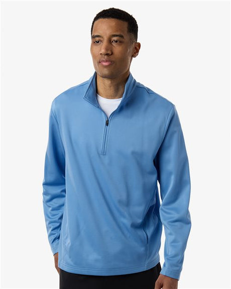 Team 365 Unisex Squad Cadet Quarter - Zip Tech Fleece Pullover - Team 365 TT401 Black XS