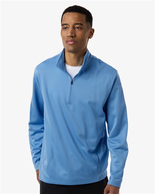 Team 365 Unisex Squad Cadet Quarter - Zip Tech Fleece Pullover - Team 365 TT401 Black XS